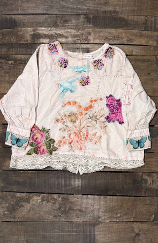 Jaded Gypsy Gilded Bloom Top - Flutter