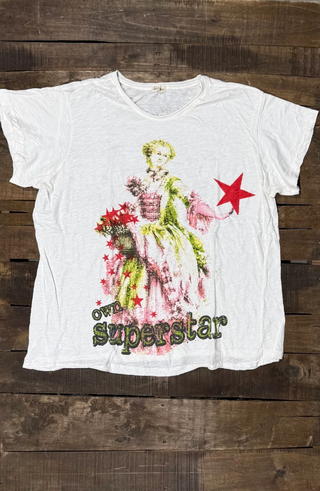 Jaded Gypsy Weathered and Worn Tee - Superstar