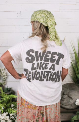 Jaded Gypsy Weathered and Worn Tee - Berry Sweet
