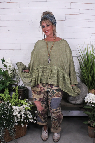 Meadow Wind Top, Olive | Jaded Gypsy