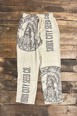 Jaded Gypsy Sioux City Garden Gathering Pant - Boho Graphic Cotton Trouser