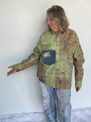 Jaded Gypsy Wander In Peace Artisan Cotton Top – Made in USA