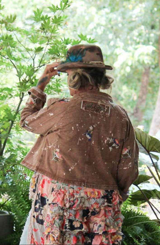 Timeworn Beauty Reversible Jacket in Hazelnut | Jaded Gypsy Artisanal Cotton