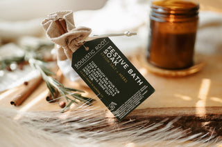 Festive Bath Soaks -Stocking Stuffers & Christmas Ornaments