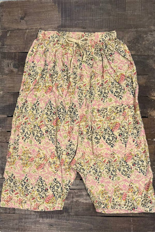 Sagebrush Sky Harem Pants, Tan Floral | Jaded Gypsy