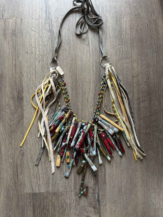 A Rare Bird Painter's Palette Layered Necklace