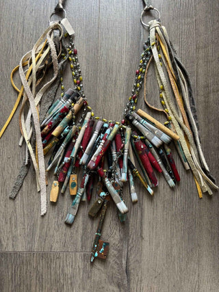 A Rare Bird Painter's Palette Layered Necklace