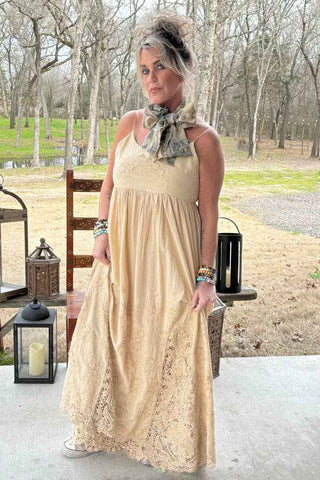 Sunset Romance Boho Maxi Dress | Jaded Gypsy Embroidered Cotton