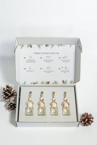 Holiday Tree Diffuser Set – Christmas Pine Ornament Scent
