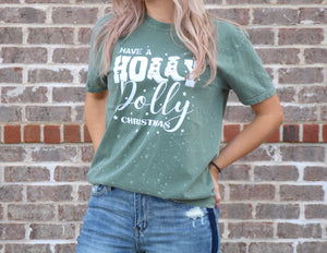 Have A Holly Dolly Christmas Tee