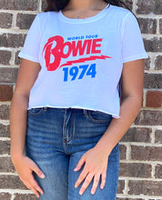 Officially Licensed - Bowie World Tour 74 Crop Tee