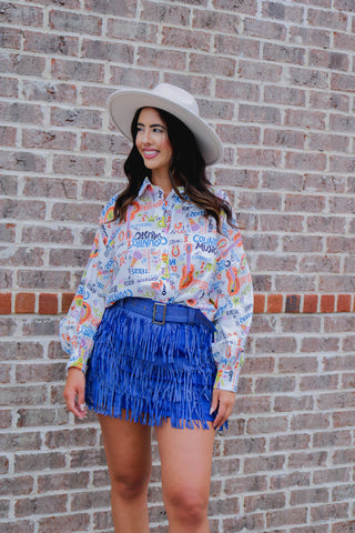 Music City Guitar Button Up