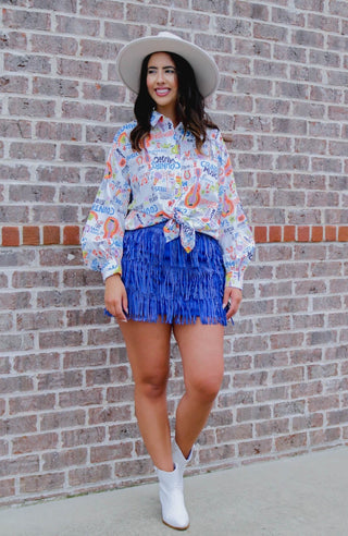 Music City Guitar Button Up