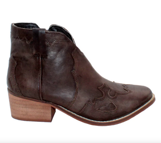 Drexel Genuine Leather Bootie with Overlay Bootie - White Lily Boutique