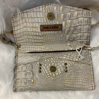 Keep It Gypsy Jordan Gold Distressed Crocodile Crossbody - White Lily Boutique